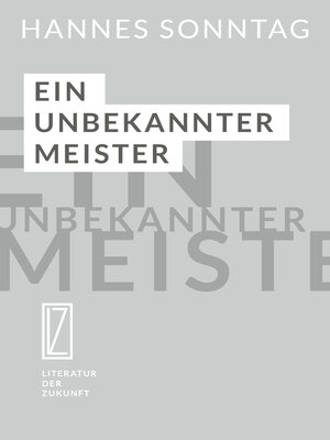 cover image of Ein unbekannter Meister